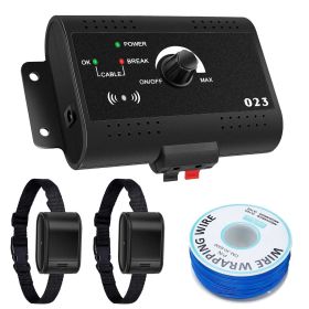 Electric Dog Fence System Pet Tone Shock Containment Water Resistant Collar (size: DogFenceSystem)