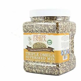 Triple Omega Superseed Mix - Protein, Fiber, Calcium, Iron, Omega-3, Omega-6 (size: 1.5 LB)