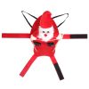 Pet Costumes Red Winter Coat for Dog Riding Bell Clothes New Year Outfit