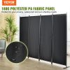 VEVOR Room Divider, 5.6 ft Room Dividers and Folding Privacy Screens (4-panel)