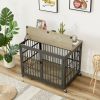 Dog crate wrought iron- side openings-38.4''W x 27.7''D x 30.2''H