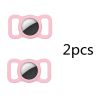 2pcs Pet Silicone Protective Case Dog Cat Collar Loop For Apple Airtags