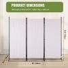 VEVOR Room Divider, 6.1 ft Room Dividers and Folding Privacy Screens