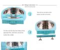 Stainless steel pet bowl hanging bowl tableware overturn proof dog bowl feeder