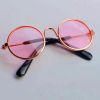 Pet Sunglasses Dog Cat Vintage Round Reflection Glasses for Photos Props