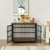 Dog crate wrought iron- side openings-38.4''W x 27.7''D x 30.2''H
