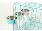 Removable Hanging Food Stainless Steel Water Bowl Cage Bowl for Dogs