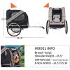 Dog Bike Trailer, Breathable Mesh Dog Cart, 3 Entrances, Folding Carrier Wagon