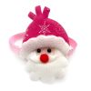 30/50pcs Christmas Pet Dog Bowties Santa Snowman Deer Small Dog Collar