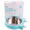 Stainless steel pet bowl hanging bowl tableware overturn proof dog bowl feeder