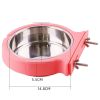 Stainless steel pet bowl hanging bowl tableware overturn proof dog bowl feeder