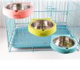 Stainless steel pet bowl hanging bowl tableware overturn proof dog bowl feeder