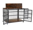 Dog crate wrought iron- side openings-38.4''W x 27.7''D x 30.2''H