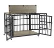 Dog crate wrought iron- side openings-38.4''W x 27.7''D x 30.2''H