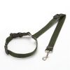 Solid Color 2 In 1 Pet Car Seat Belt Nylon Lead Leash Backseat Safety Belt