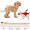 Pet Costumes Red Winter Coat for Dog Riding Bell Clothes New Year Outfit