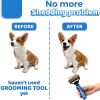 Grooming Brush For Pet Deshedding Tool Combo Fur Remover 2-Side Dematting Tool