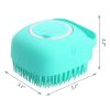 Pet Dog Shampoo Massager Grooming Scrubber Shower Brush For Bathing Short Hair