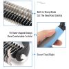 Grooming Brush For Pet Deshedding Tool Combo Fur Remover 2-Side Dematting Tool