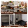Dog crates;  indoor crate end tables;  decorative wooden kennels