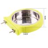 Stainless steel pet bowl hanging bowl tableware overturn proof dog bowl feeder