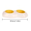 Egg-shaped Pet Bowl Drinking Water Single Bowl Double Bowl Dog Bowls