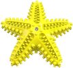 Dog Chew Toys, Natural Rubber Starfish-Shaped Toothbrush Cleaner Teething Puzzle