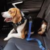 Adjustable Pet Safety Belt Leash; Dog Car Seat Belt For Dogs Outdoor Travelling