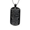 Family Necklaces Dog Tags Dad\mom To Son\daugthter Pendant Necklace