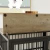 Dog crate wrought iron- side openings-38.4''W x 27.7''D x 30.2''H