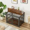 Dog crate wrought iron- side openings-38.4''W x 27.7''D x 30.2''H
