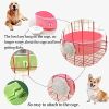 Crate Dog Bowl; Removable Stainless Steel Hanging Pet Cage Bowl Feeder