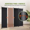 VEVOR Room Divider, 5.6 ft Room Dividers and Folding Privacy Screens (4-panel)
