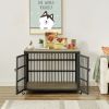 Dog crate wrought iron- side openings-38.4''W x 27.7''D x 30.2''H