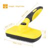Self Cleaning Slicker Brush Dogs Grooming Shedding Tools Pet Hair Remover