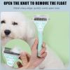 Dog Brush Pet Hair Remover Double Sided Open Knot Comb Dog De matting