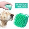 Pet Dog Shampoo Massager Grooming Scrubber Shower Brush For Bathing Short Hair