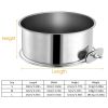 Stainless Steel Dog Bowl Pets Hanging Food Bowl Detachable Cage Food Water Bowl