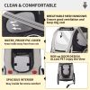 Dog Bike Trailer, Breathable Mesh Dog Cart, 3 Entrances, Folding Carrier Wagon